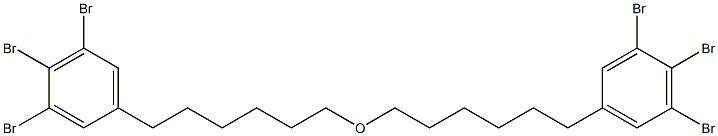 3,4,5-Tribromophenylhexyl ether Structure