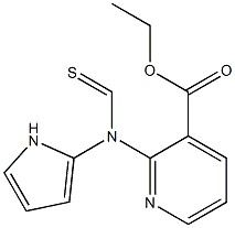 2-[(1H-Pyrrol-2-yl)(thiocarbonyl)amino]pyridine-3-carboxylic acid ethyl ester 구조식 이미지