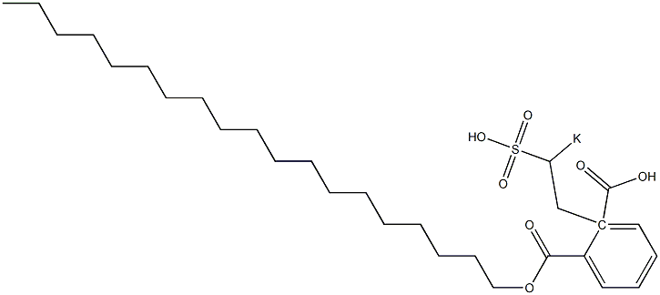 Phthalic acid 1-nonadecyl 2-(2-potassiosulfoethyl) ester Structure