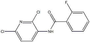 2,6-Dichloro-3-(2-fluorobenzoylamino)pyridine 구조식 이미지