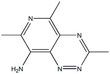 3-Methyl-8-amino-5,7-dimethylpyrido[3,4-e]-1,2,4-triazine 구조식 이미지