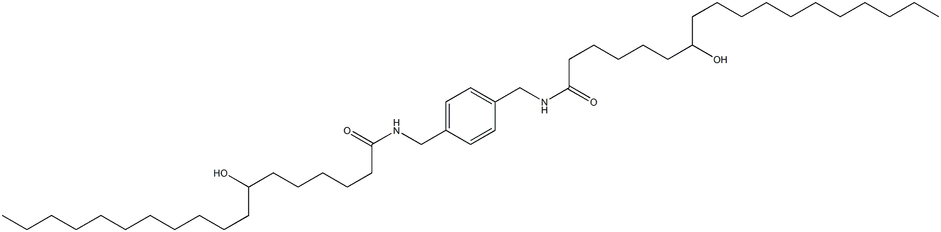 N,N'-(1,4-Phenylenebismethylene)bis(7-hydroxystearamide) 구조식 이미지