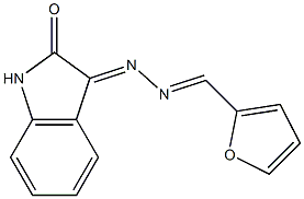 3-[2-(2-Furanylmethylene)hydrazono]indolin-2-one Structure