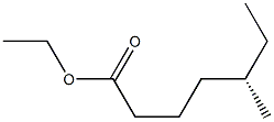 [S,(+)]-5-Methylheptanoic acid ethyl ester 구조식 이미지