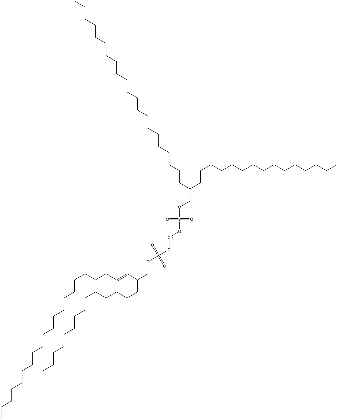 Bis(2-pentadecyl-3-tricosenyloxysulfonyloxy)calcium 구조식 이미지