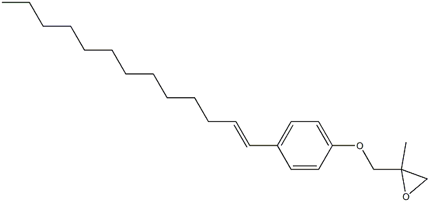 4-(1-Tridecenyl)phenyl 2-methylglycidyl ether 구조식 이미지