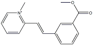 2-[3-(Methoxycarbonyl)styryl]-1-methylpyridinium 구조식 이미지