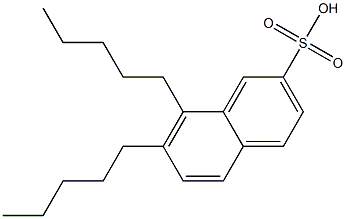 7,8-Dipentyl-2-naphthalenesulfonic acid Structure