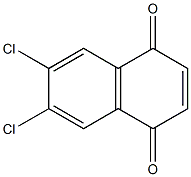6,7-Dichloro-1,4-naphthoquinone 구조식 이미지