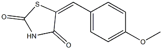 Dihydro-5-(4-methoxybenzylidene)thiazole-2,4-dione Structure