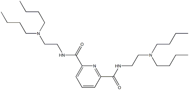 N,N'-Bis[2-(dibutylamino)ethyl]-2,6-pyridinedicarboxamide 구조식 이미지