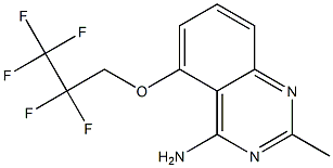 5-(2,2,3,3,3-Pentafluoropropoxy)-2-methylquinazolin-4-amine 구조식 이미지