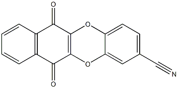 2-Cyanobenzo[b]naphtho[2,3-e][1,4]dioxin-6,11-dione 구조식 이미지