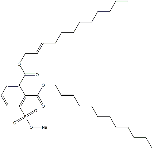 3-(Sodiosulfo)phthalic acid di(2-dodecenyl) ester Structure