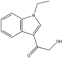 1-(1-Ethyl-1H-indol-3-yl)-2-hydroxyethanone 구조식 이미지