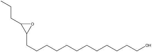 13,14-Epoxyheptadecan-1-ol 구조식 이미지