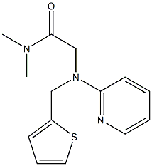 N,N-Dimethyl-N'-(2-pyridinyl)-N'-(2-thienylmethyl)-1-oxo-1,2-ethanediamine 구조식 이미지