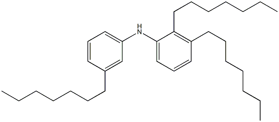 3,2',3'-Triheptyl[iminobisbenzene] Structure