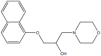 1-(1-Naphtyloxy)-3-morpholinopropan-2-ol 구조식 이미지