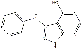 3-Phenylamino-1H-pyrazolo[3,4-d]pyrimidin-4-ol 구조식 이미지