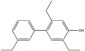 2,5-Diethyl-4-(3-ethylphenyl)phenol Structure