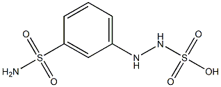 2-(m-Sulfamoylphenyl)hydrazinesulfonic acid Structure