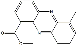 6-Methyl-1-phenazinecarboxylic acid methyl ester 구조식 이미지