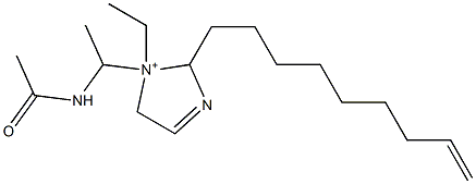 1-[1-(Acetylamino)ethyl]-1-ethyl-2-(8-nonenyl)-3-imidazoline-1-ium Structure