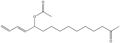 11-Acetoxy-12,14-pentadecadien-2-one 구조식 이미지