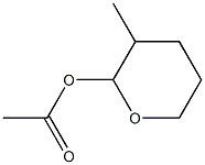 2-Acetyloxy-3-methyltetrahydro-2H-pyran 구조식 이미지