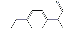 2-(4-Propylphenyl)propionaldehyde Structure