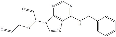 2'-[6-(Benzylamino)-9H-purin-9-yl](2,2'-oxybisacetaldehyde) Structure