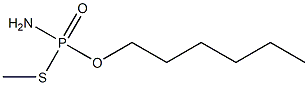 Amidothiophosphoric acid S-methyl O-hexyl ester Structure
