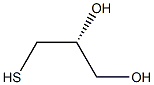 [R,(-)]-3-Mercapto-1,2-propanediol Structure