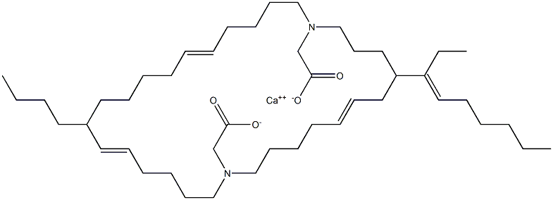 Bis[N,N-di(5-undecenyl)aminoacetic acid]calcium salt Structure