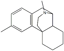 1,2,3,9,10,10a-Hexahydro-6,11-dimethyl-4H-10,4a-(iminoethano)phenanthrene Structure