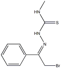 1-(2-Bromo-1-phenylethylidene)-4-methylthiosemicarbazide Structure