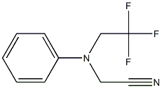 [N-(2,2,2-Trifluoroethyl)anilino]acetonitrile 구조식 이미지