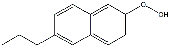 6-Propyl-2-naphtyl hydroperoxide Structure