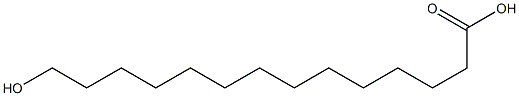 14-Hydroxytetradecanoic acid Structure