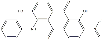 1-Anilino-2,5-dihydroxy-6-nitroanthraquinone Structure