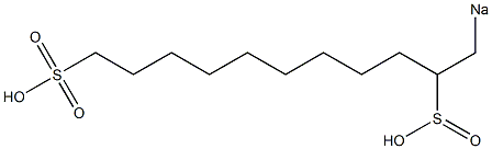 1-Sodiosulfoundecane-2-sulfinic acid Structure