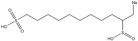 1-Sodiosulfoundecane-2-sulfinic acid 구조식 이미지