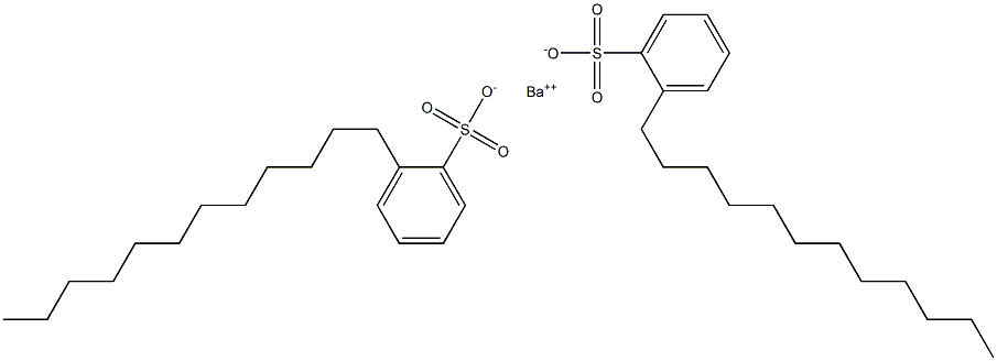 Bis(2-dodecylbenzenesulfonic acid)barium salt Structure