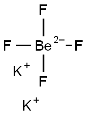 Potassium tetrafluoroberyllate 구조식 이미지