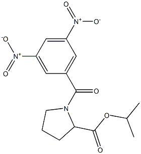 (1S)-1-(3,5-Dinitrobenzoyl)pyrrolidine-2-carboxylic acid isopropyl ester Structure