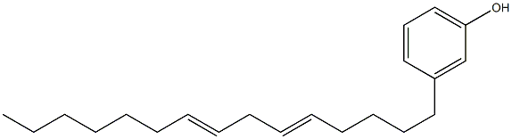 3-(5,8-Pentadecadienyl)phenol Structure