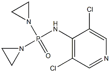 Bis(1-aziridinyl)[(3,5-dichloro-4-pyridyl)amino]phosphine oxide 구조식 이미지