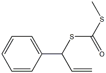 Dithiocarbonic acid S-methyl S-(1-phenyl-2-propenyl) ester Structure