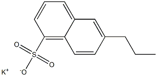 6-Propyl-1-naphthalenesulfonic acid potassium salt Structure